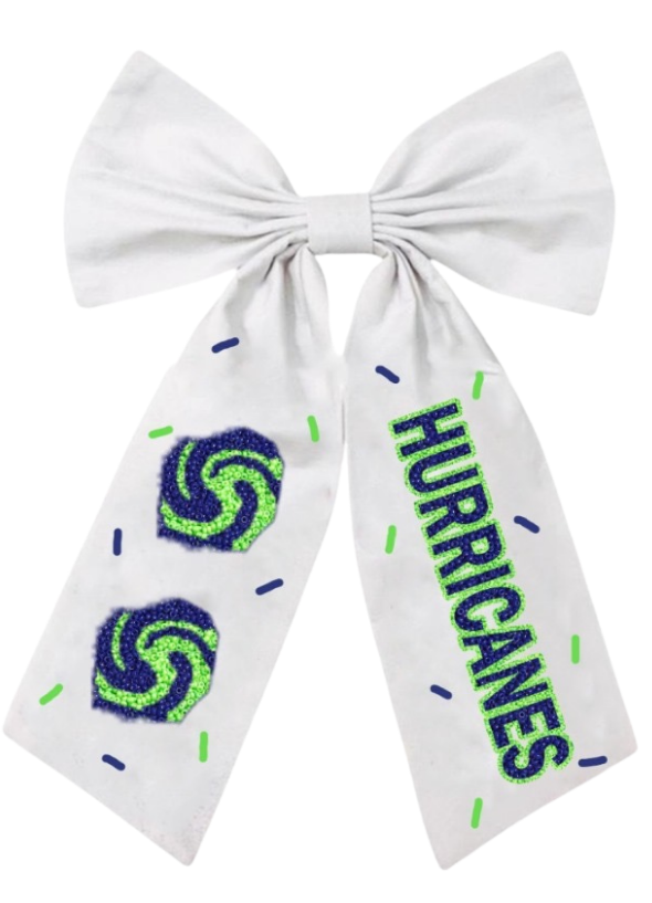 Prairieville Hurricanes Bow - White