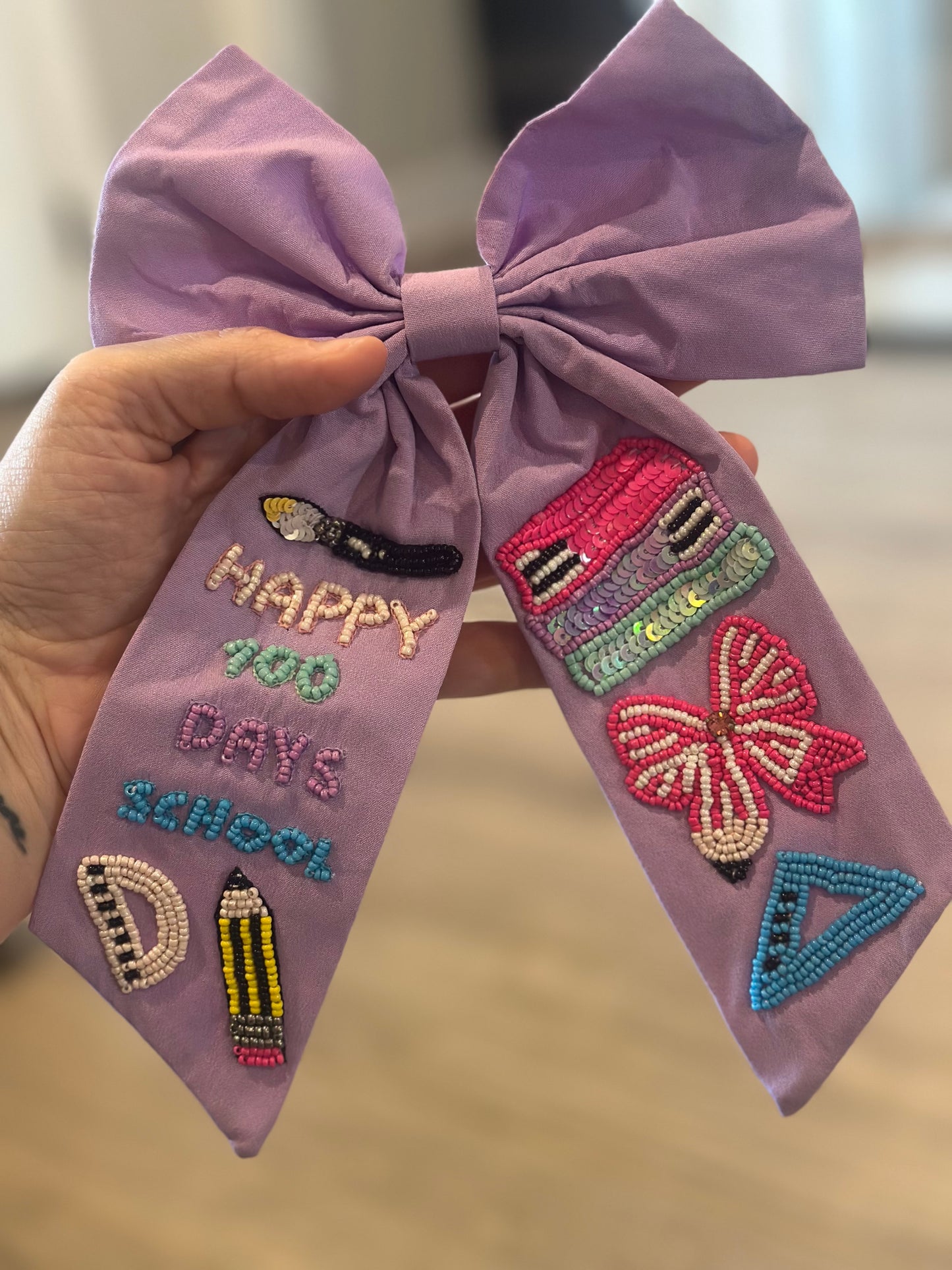 100th Day of School Bow