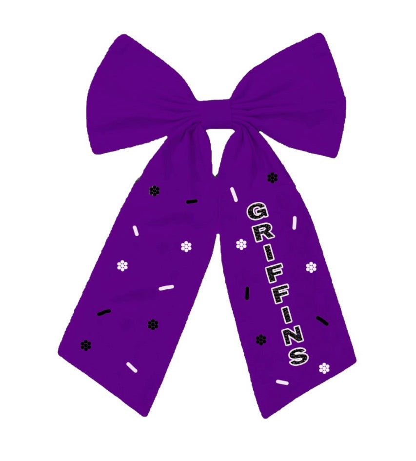 Dutchtown Griffins Bow- Purple