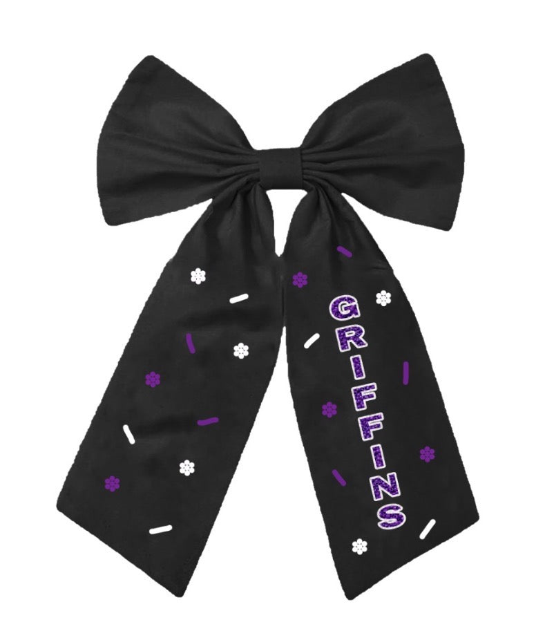 Dutchtown Griffins Bow- Black