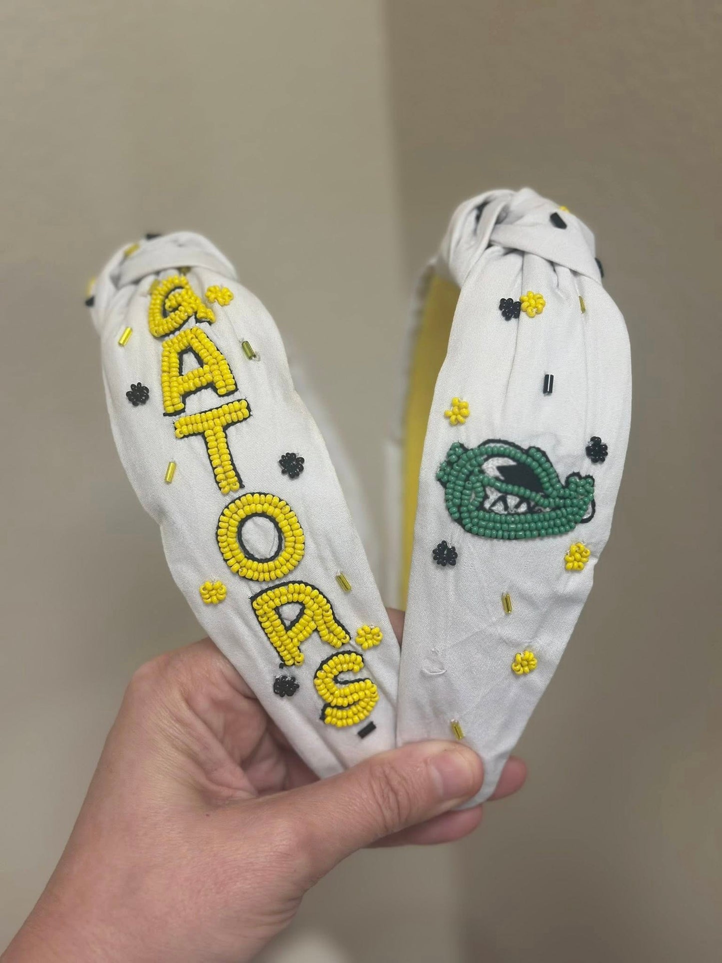 St. Amant Gators Headband - White