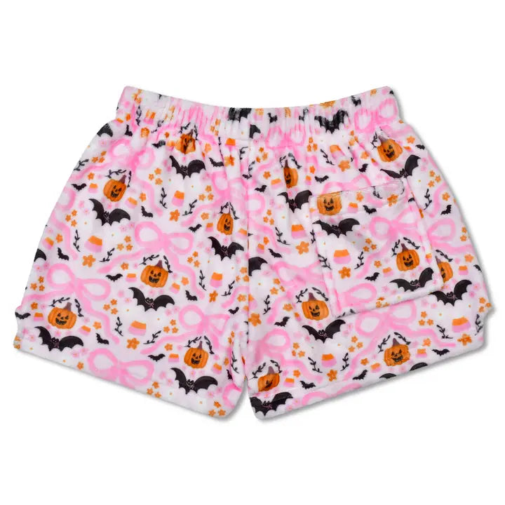 Bows and Bats Plush Shorts (Youth Large)