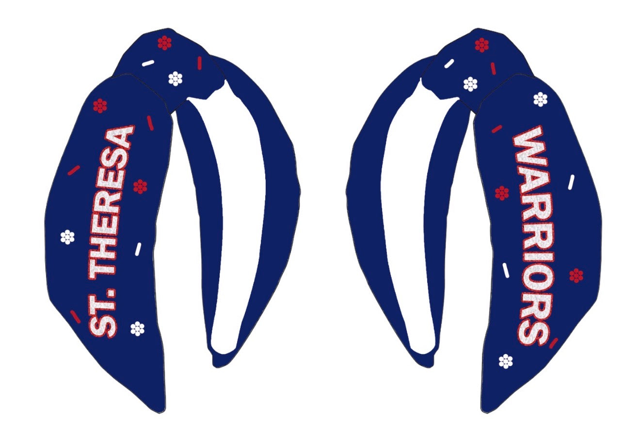St. Theresa Primary Headband - Navy