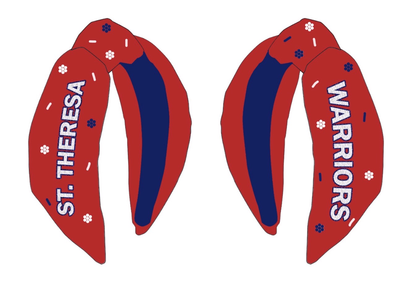 St. Theresa Primary Headband - Red