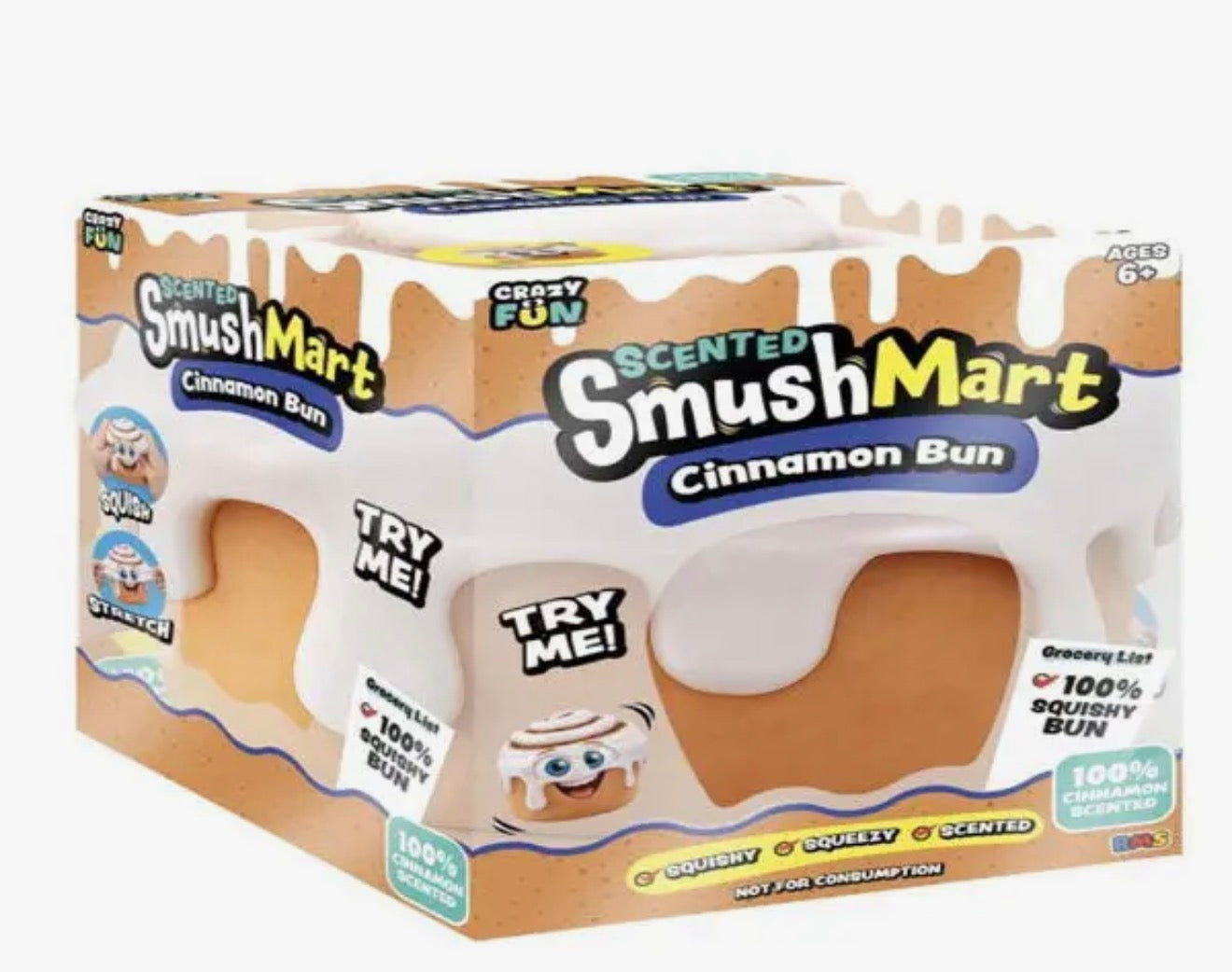 Smushmart Giant Scented Cinnamon Bun Squishy (Pre-Order — Arrives by Nov. 4)