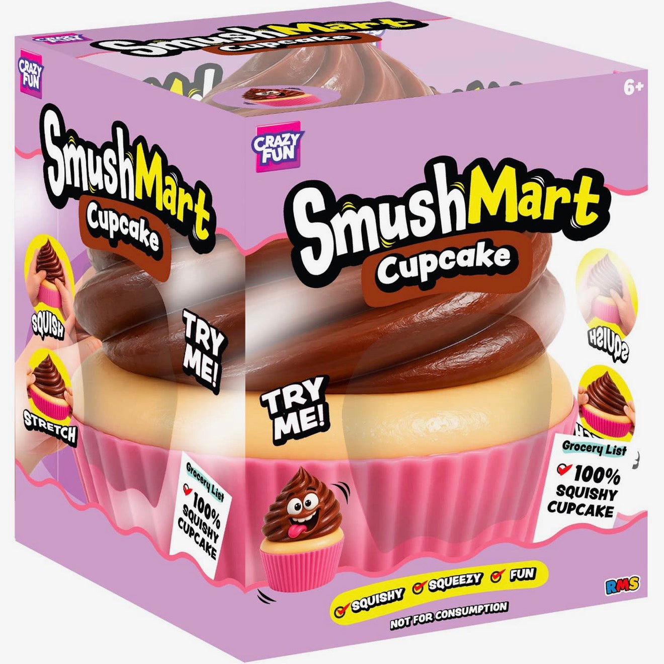 Rms® Smushmart™ Giant Vanilla Cupcake Squishy PRE-ORDER Arrives by January 1st