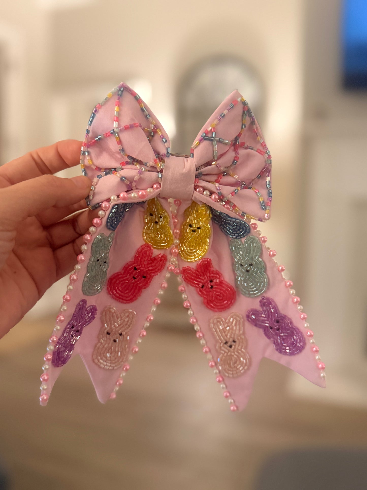 Pink Peeps Bow