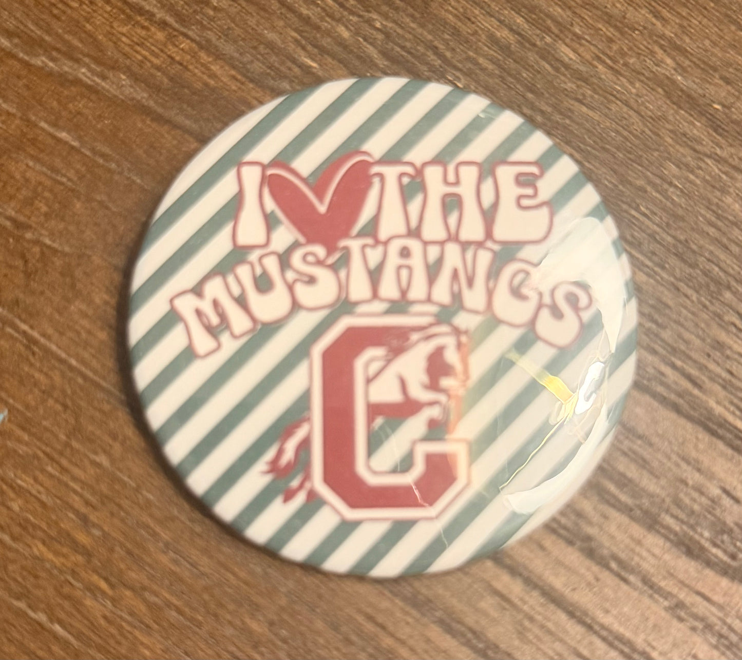 Central Middle Mustangs Spirit Button