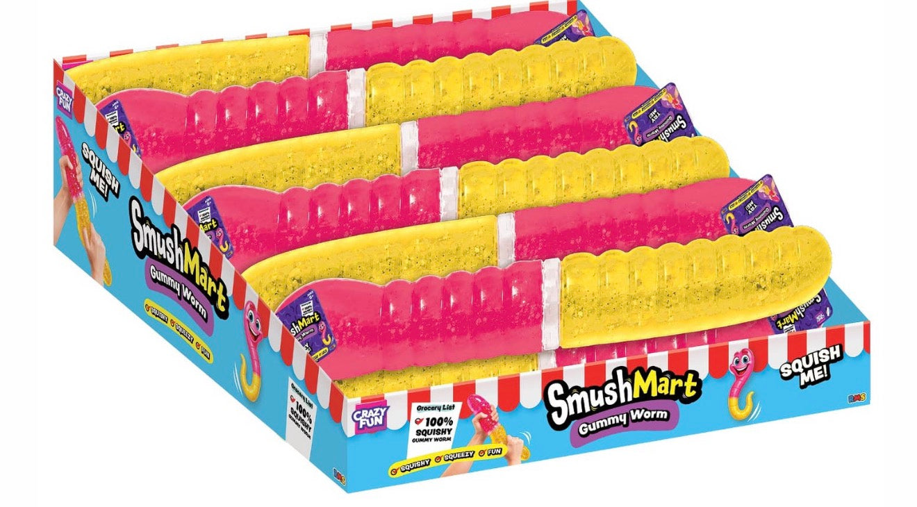 Rms® Smushmart™ Giant 15" Gummy Worm Squishy 1pc PRE ORDER ARRIVES BY NOV 25th