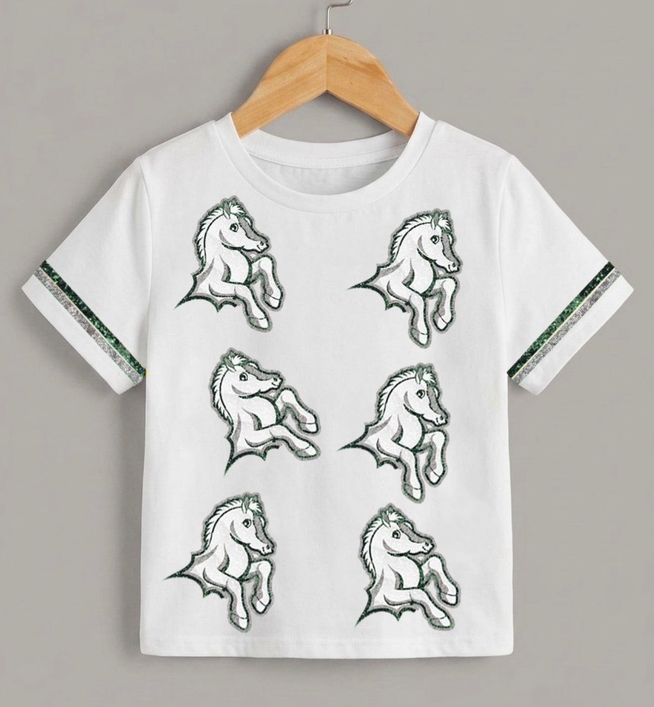 Central Primary Colts Sequin Top