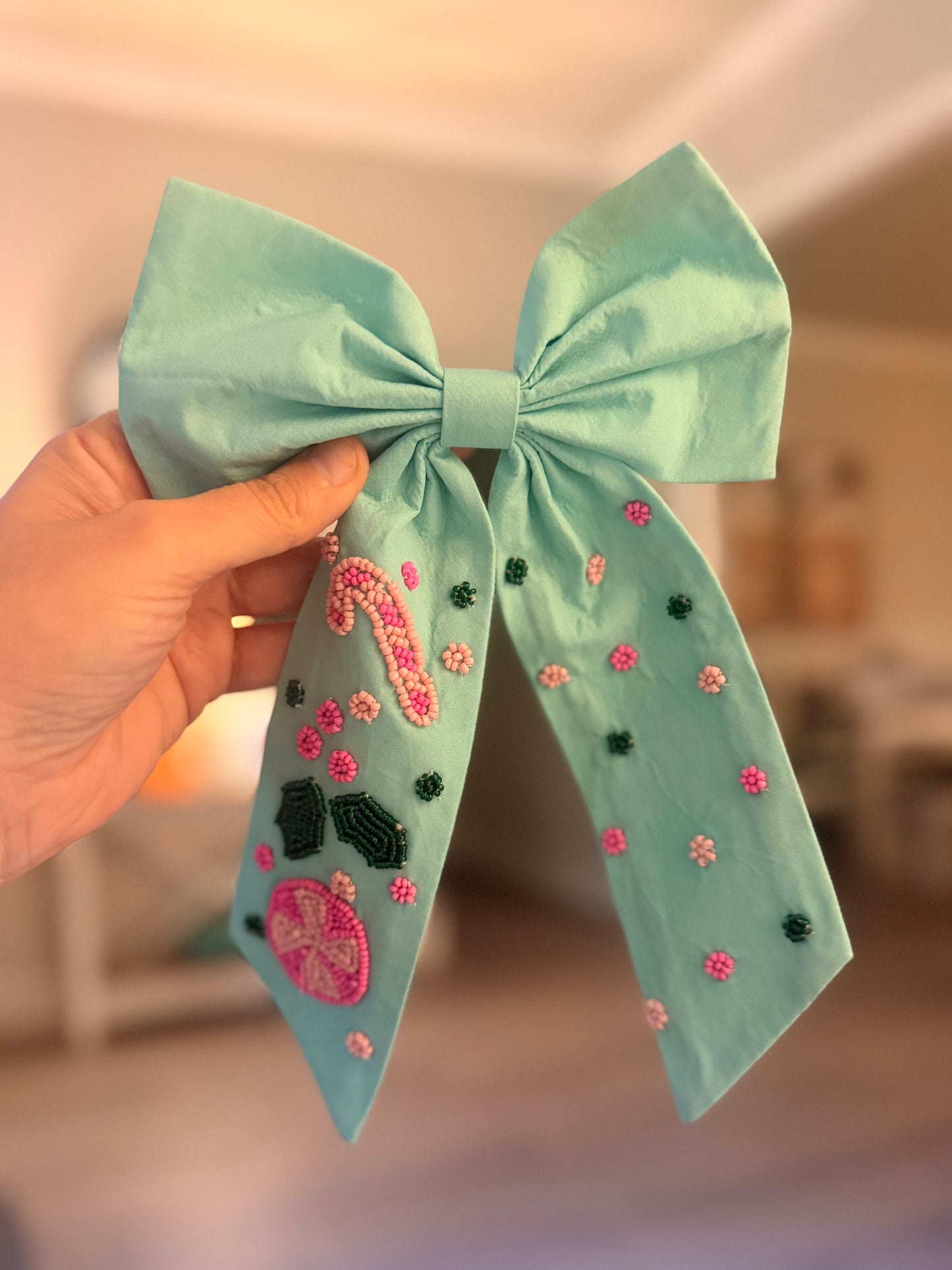 Mint Christmas Bow