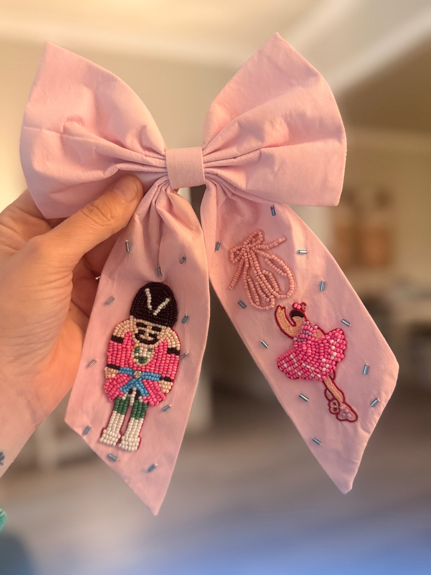Pink Nutcracker Ballet Bow