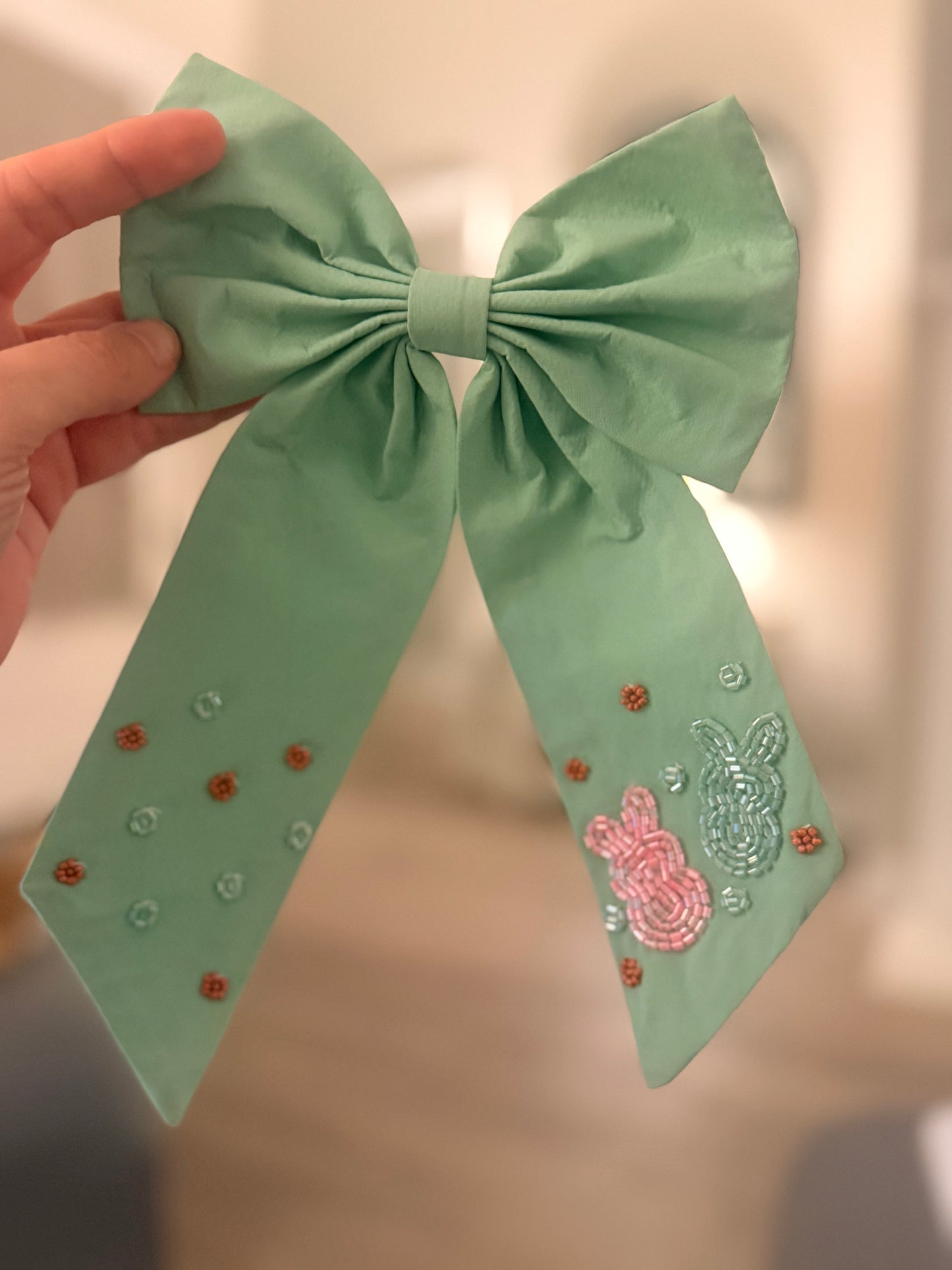 Sage Bunny Bow