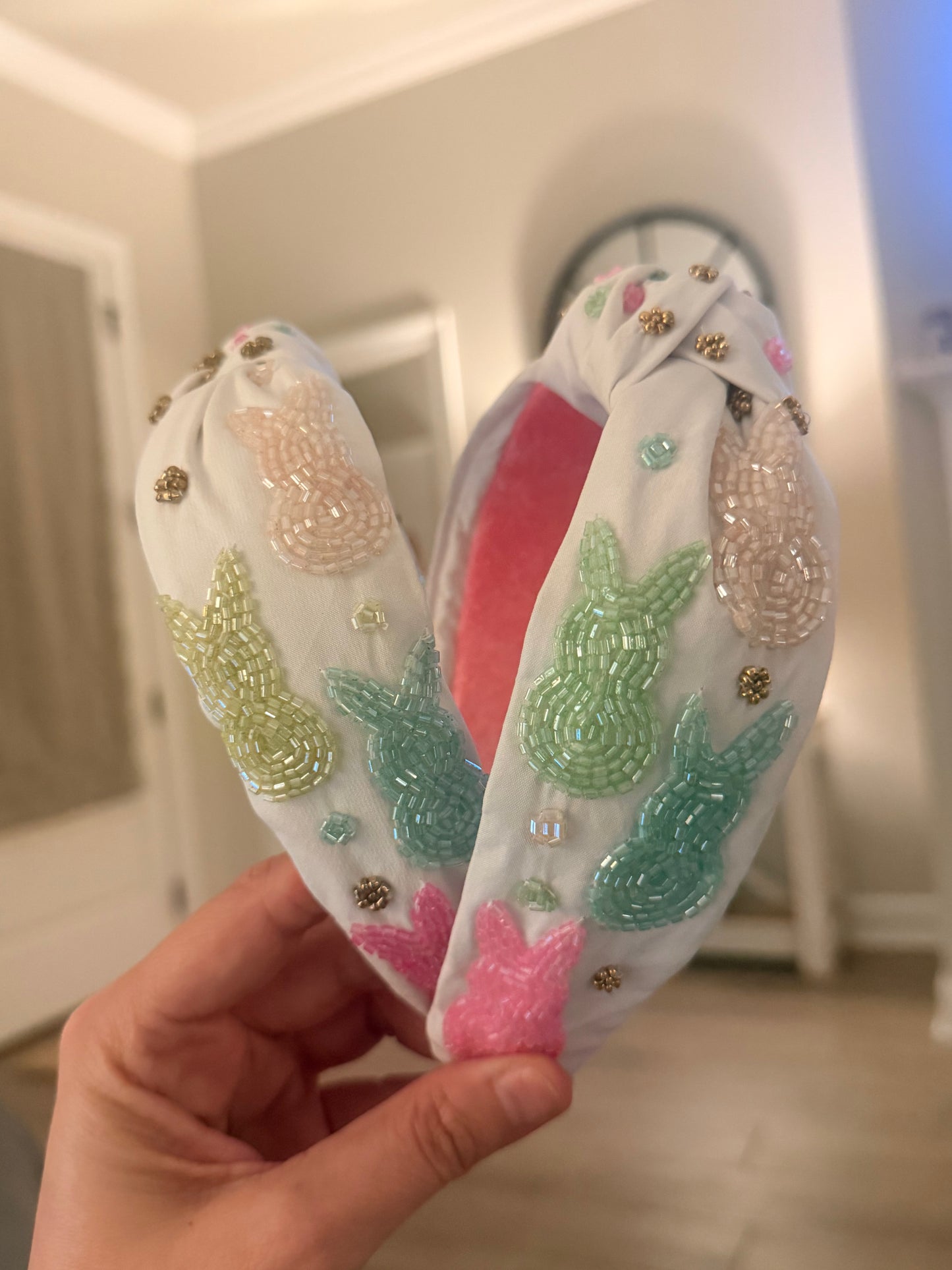 White Bunny Headband