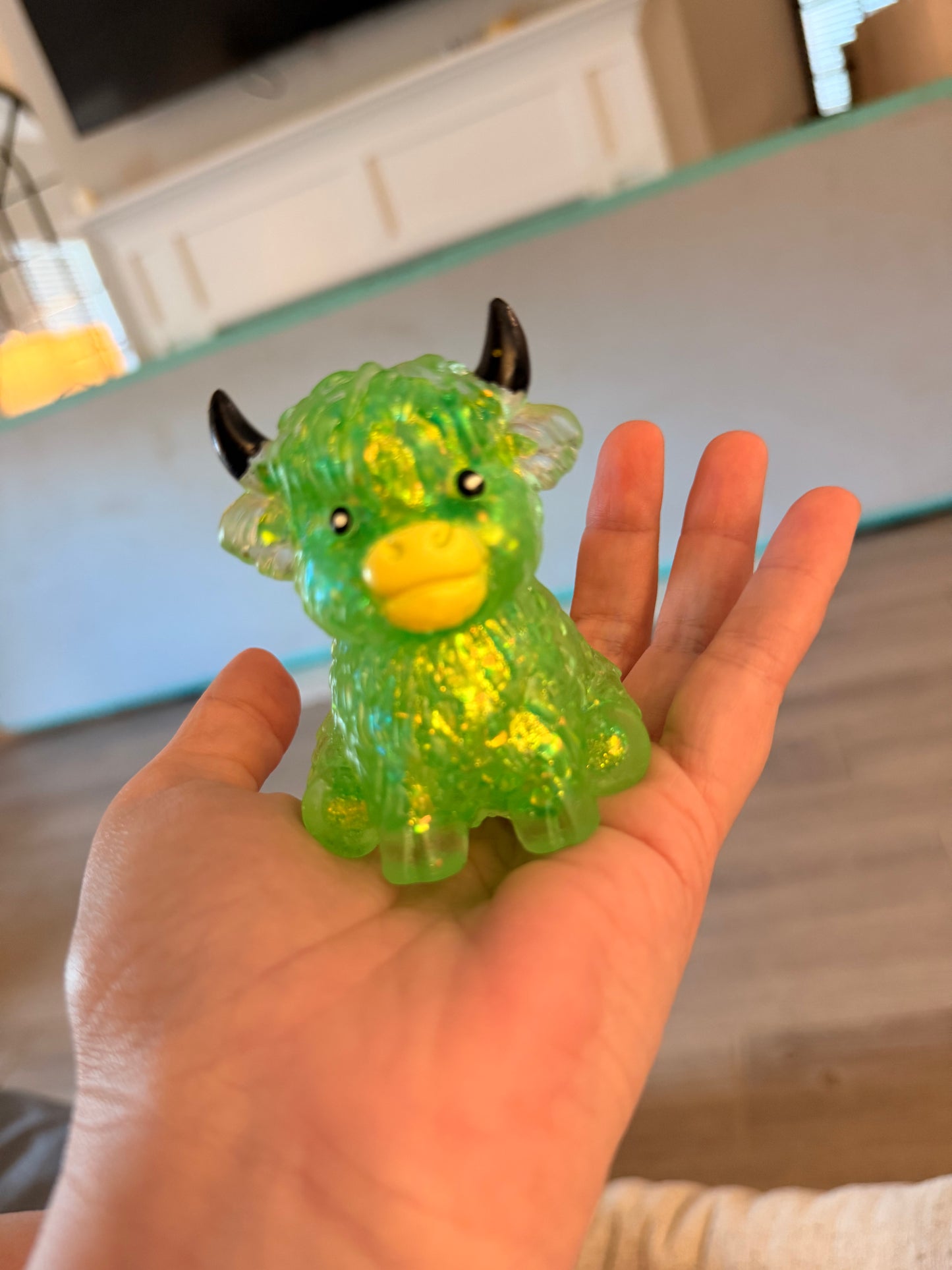 Green Highland Cow — IN STOCK