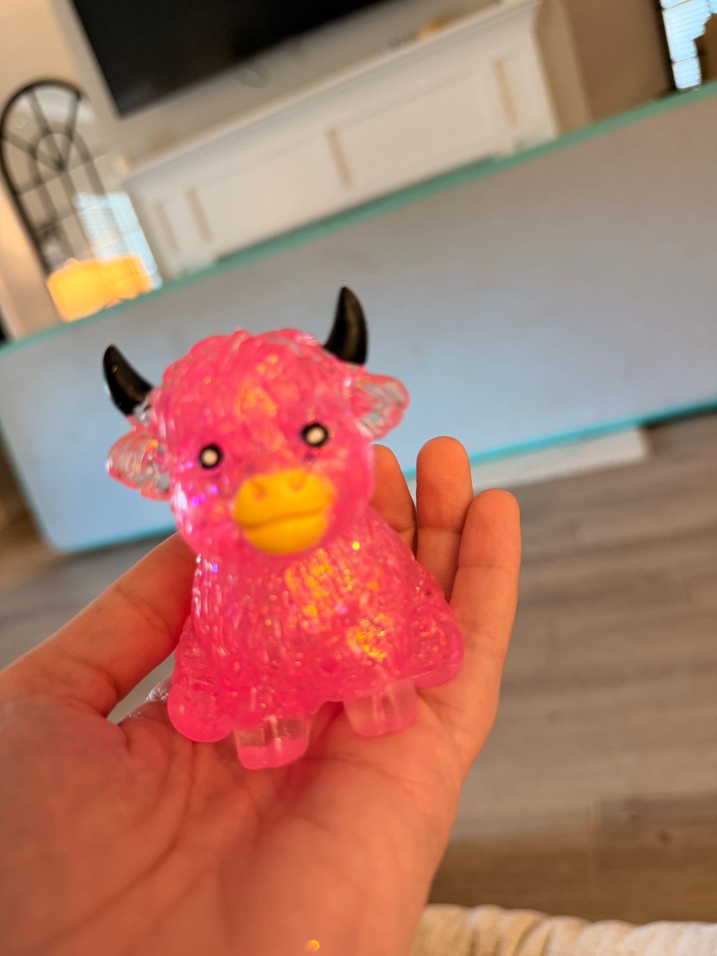 Pink Highland Cow — IN STOCK