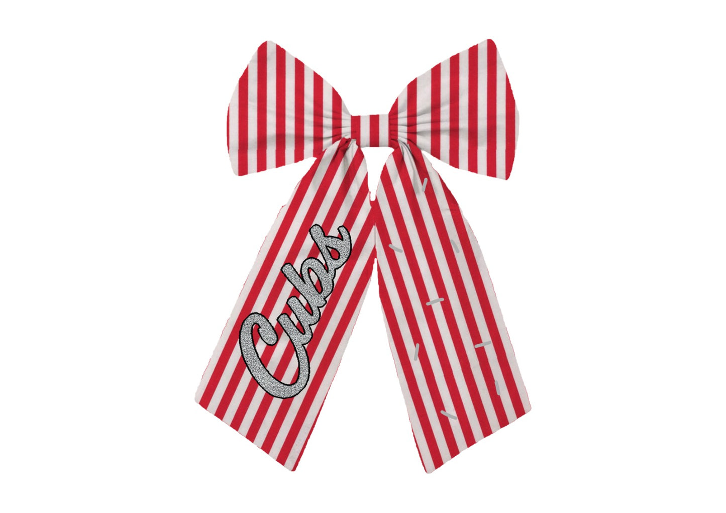 Lake Cubs Striped Bow