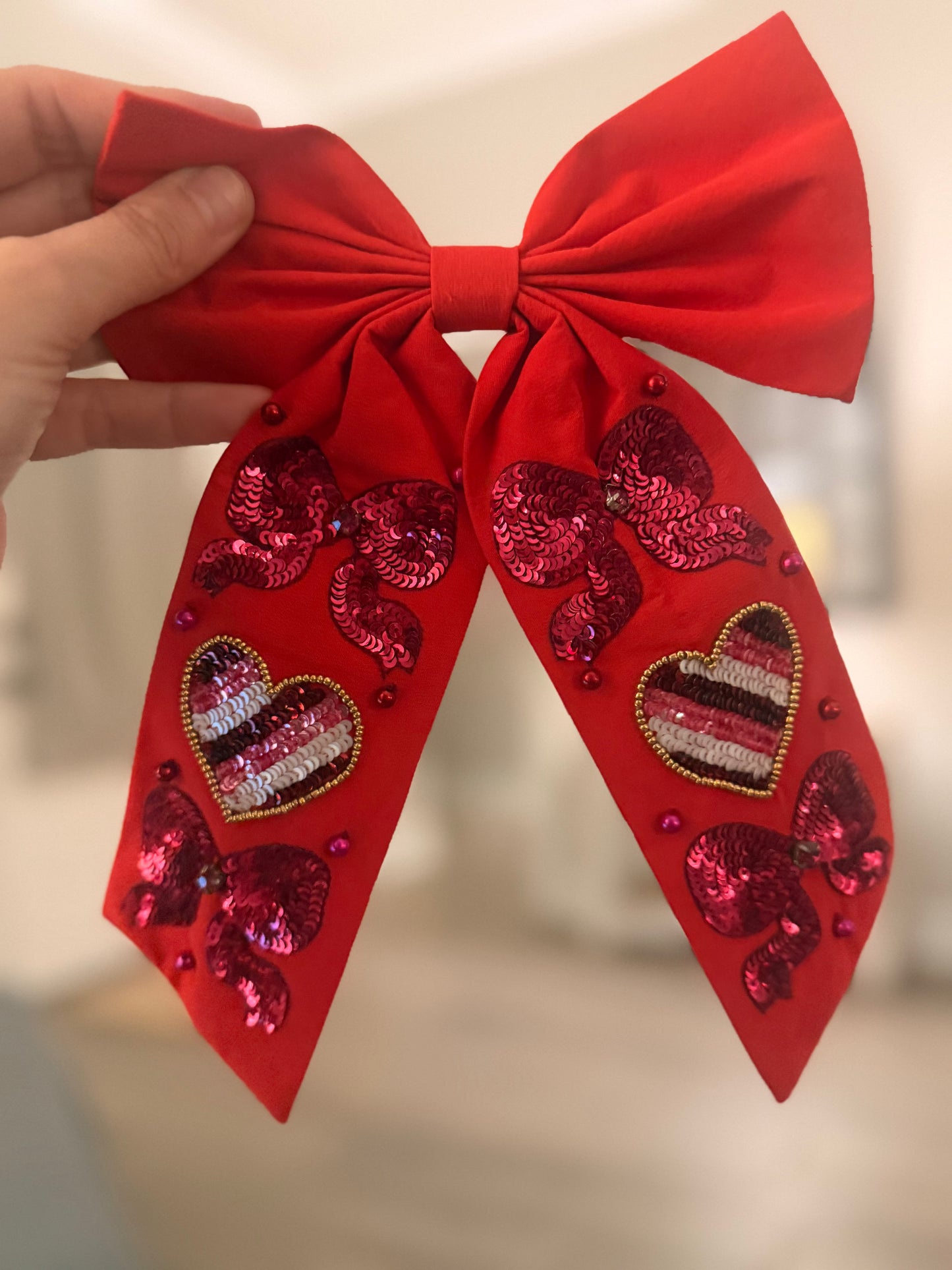 Red Valentine's Bow