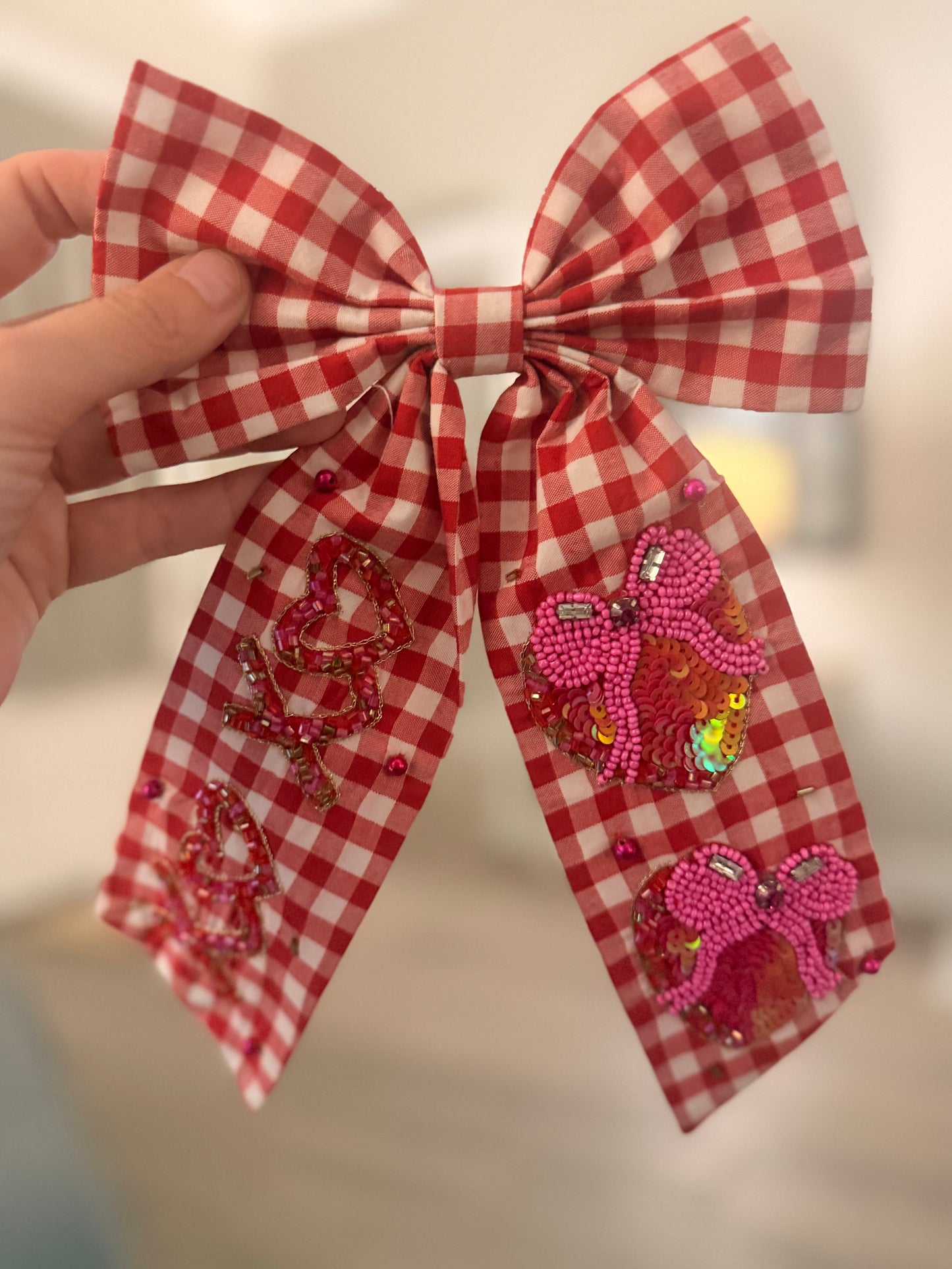XOXO Bow - Plaid