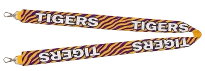 Tiger Striped Beaded Purse Strap