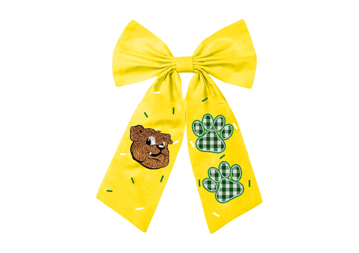 Bulldogs Beaded Bow