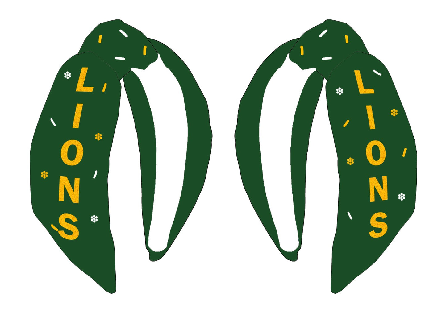 Lions Beaded Headband