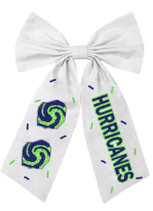 Prairieville Hurricanes Bow - White