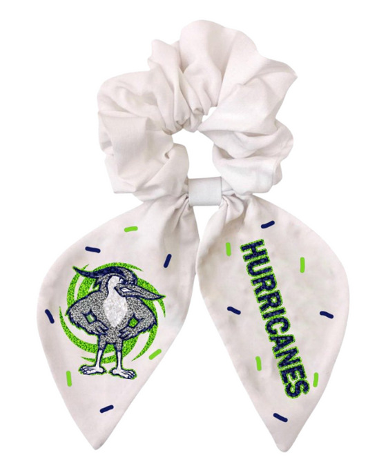 Prairieville Hurricanes Scrunchie - White