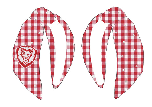 Lake Lions Plaid Headband