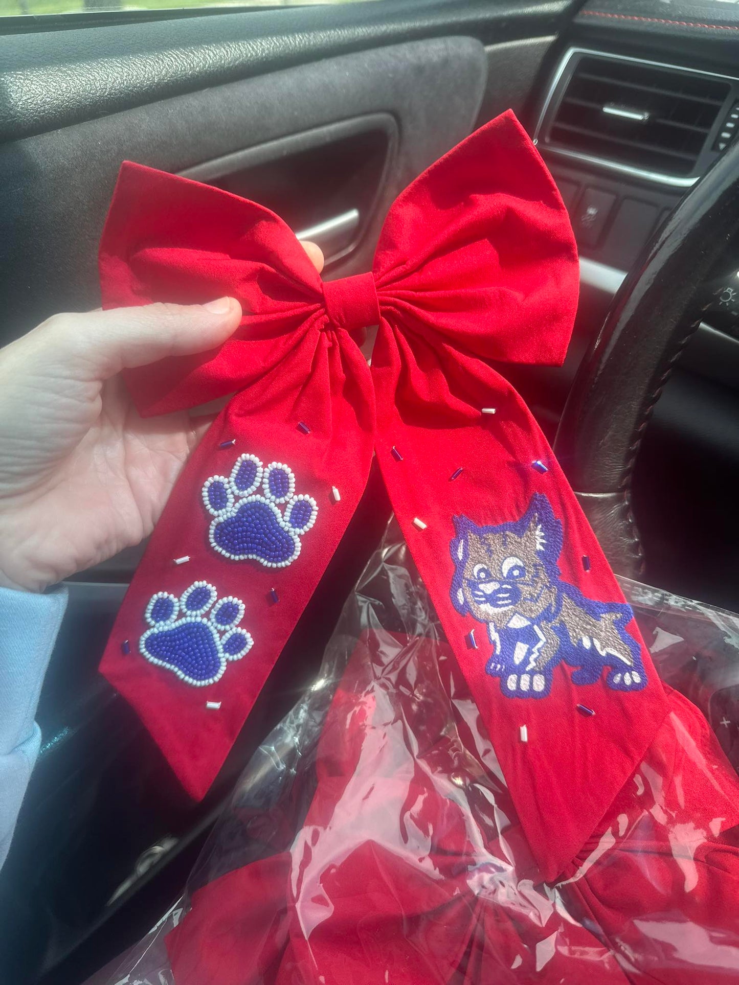 St. Amant Primary Cubs Red Bow