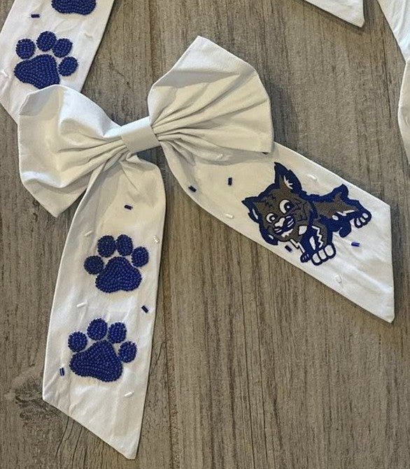 St. Amant Primary Cubs Bow - White