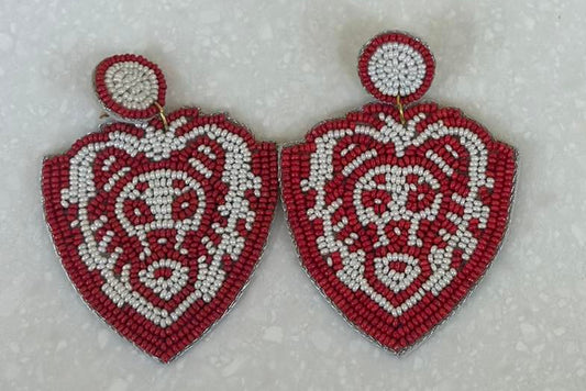 Lake Lions Beaded Earrings