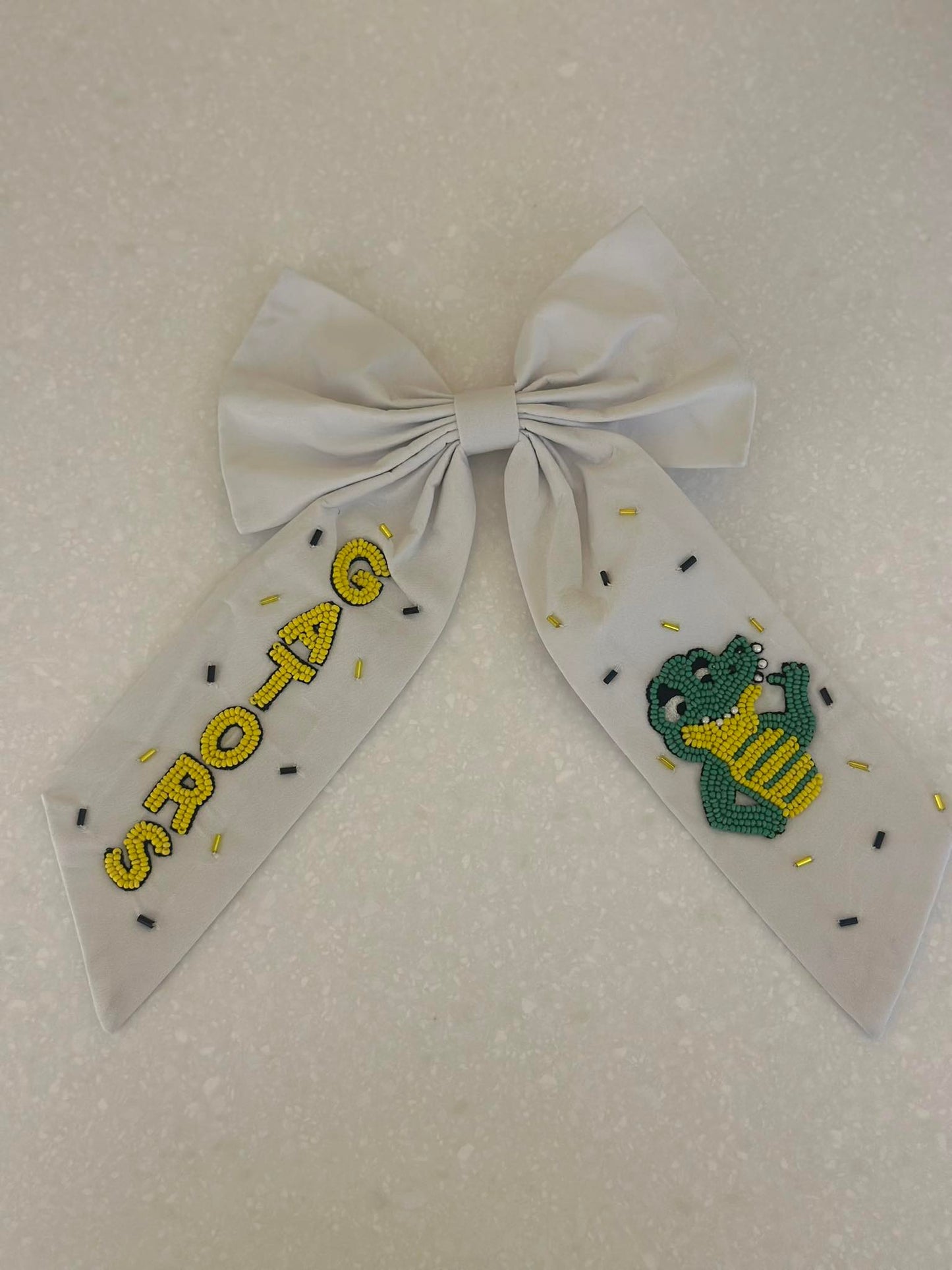 St. Amant Gators Bow- White