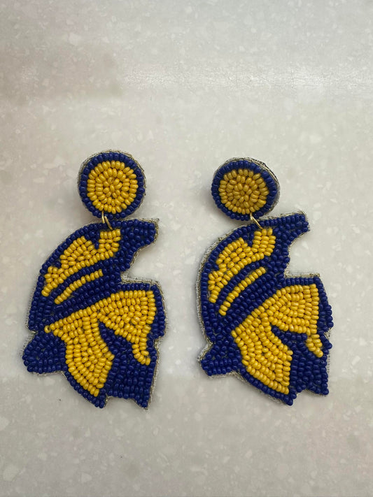 EA Spartans Beaded Earrings
