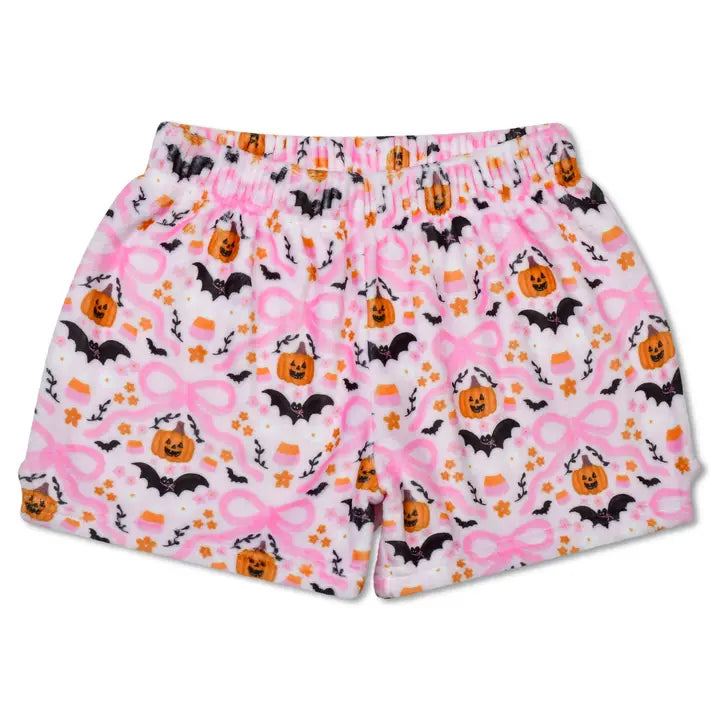 Bows and Bats Plush Shorts (Youth Large)