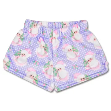 Sweet Santa Plush Shorts - Adult Small