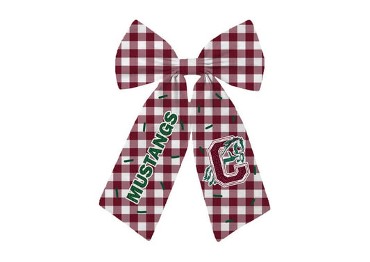 Central Middle Mustangs NEW Bow