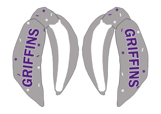 Dutchtown Griffins Headband - Gray
