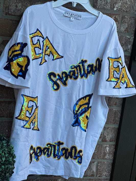 EA Spartans IN STOCK SEQUIN Shirt