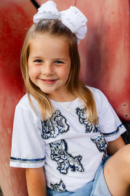 St. Amant Primary Cubs Mascot Sequin Top