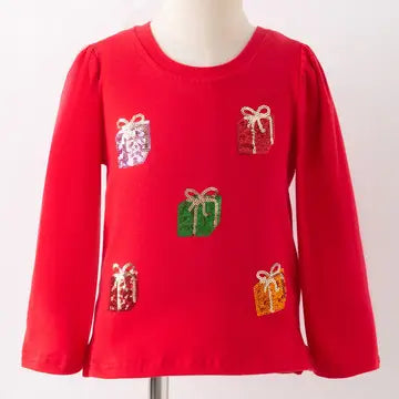 Presents Sequin Long Sleeved Tee