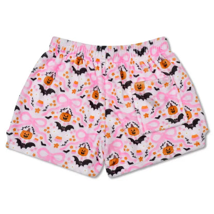 Bows and Bats Plush Shorts (Youth Large)