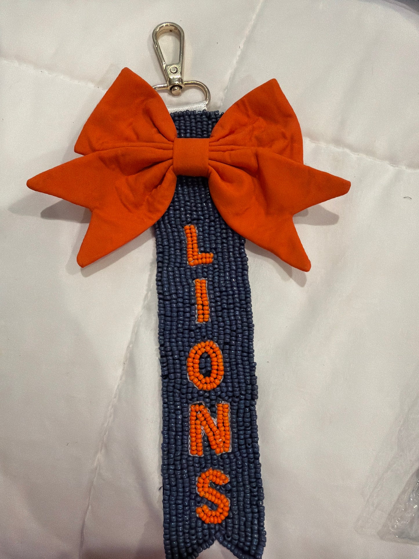 Ascension Christian Beaded Bow Keychain