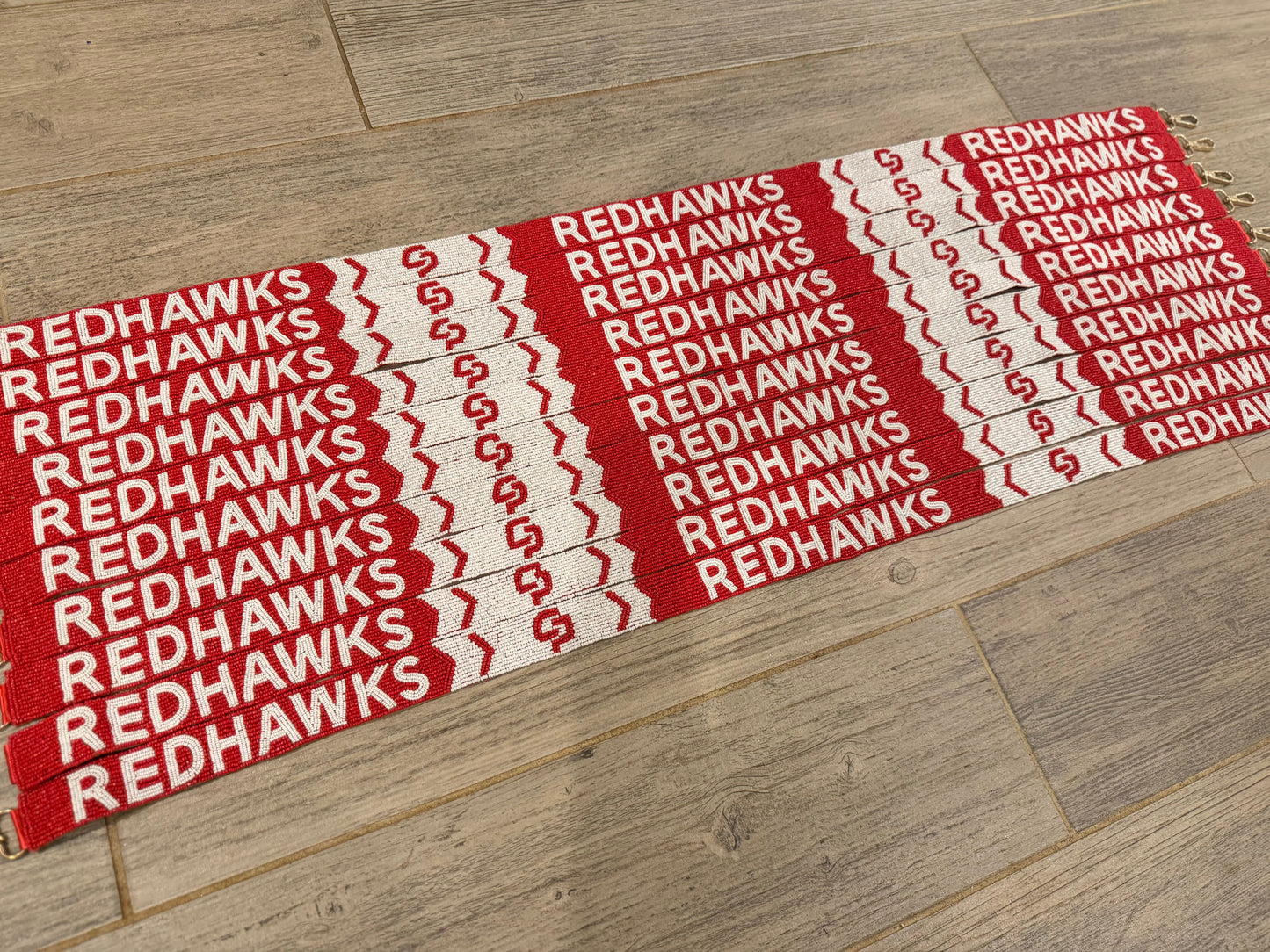 Central Private RedHawks Beaded Purse Strap
