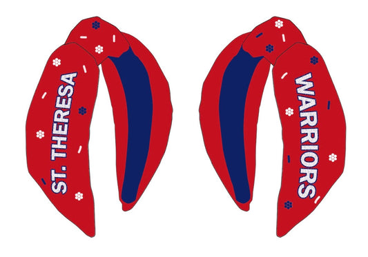 St. Theresa Primary Headband - Red
