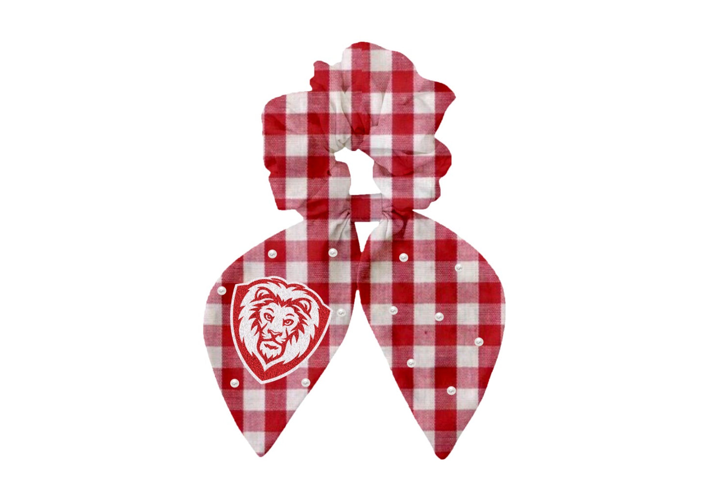 Lake Lions Plaid Scrunchie