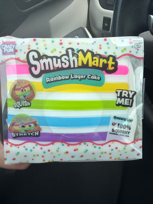 Smushmart Rainbow Layer Cake