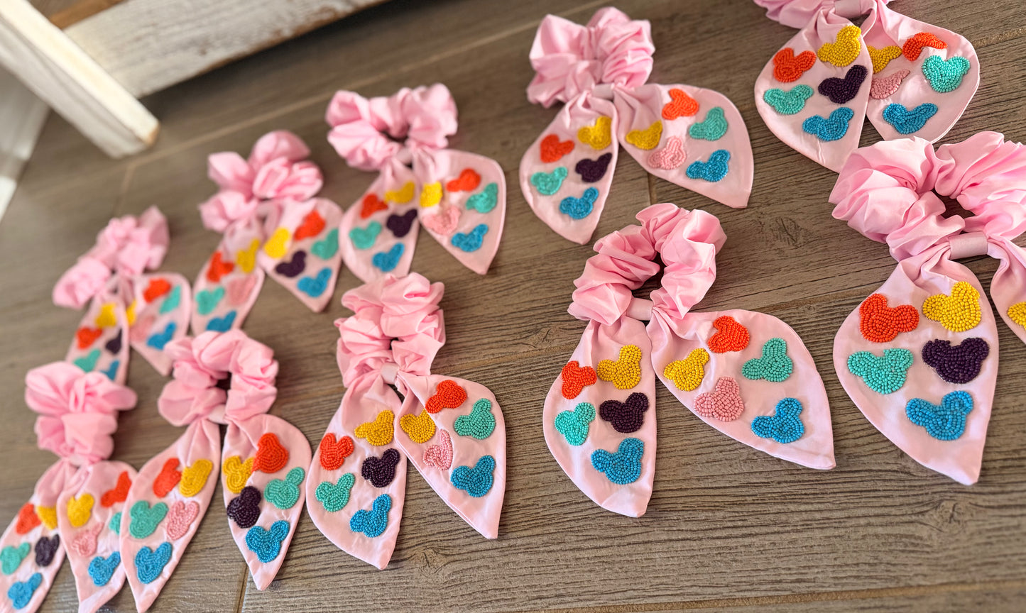 Pastel Mouse Scrunchie