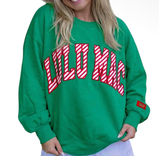 LULU MAC Adult- Candy Cane Green