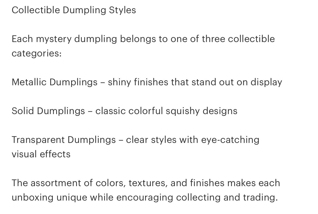 Mystery Dumpling Advent Calendar